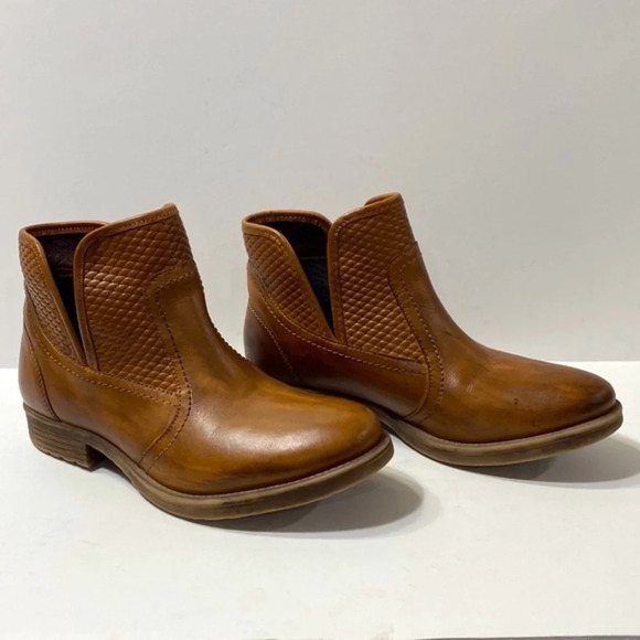 Bed Stu Roan Brown Gossip Handmade Leather Distressed Ankle Boots Size 7.5 - Picture 3 of 15